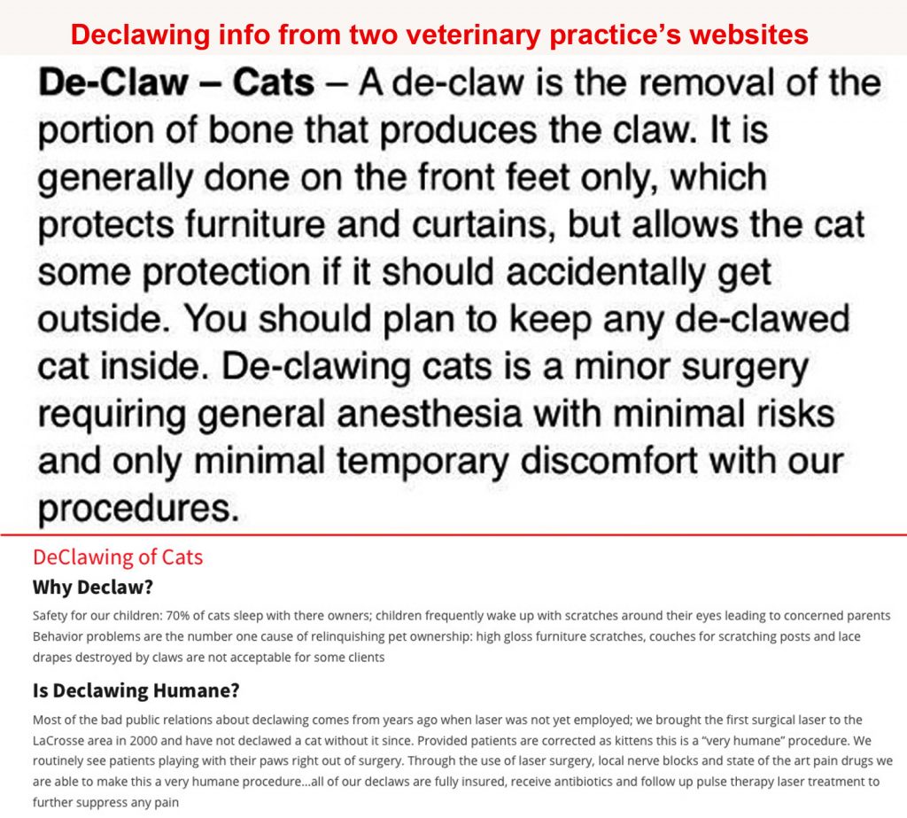 Declaw Websites